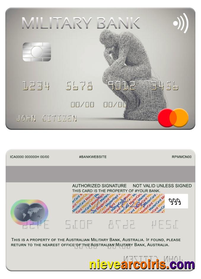 Australia Australian Military Bank mastercard